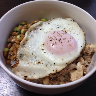 冷蔵庫の残り物で☆簡単ヘルシー丼